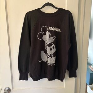 VINTAGE Black Mickey Mouse Florida Sweatshirt